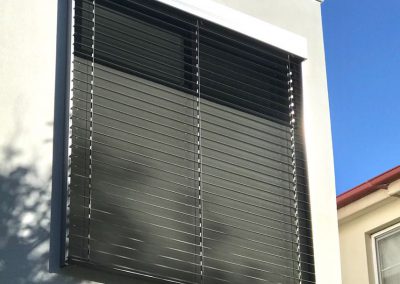 Image of installed external Venetian Blinds